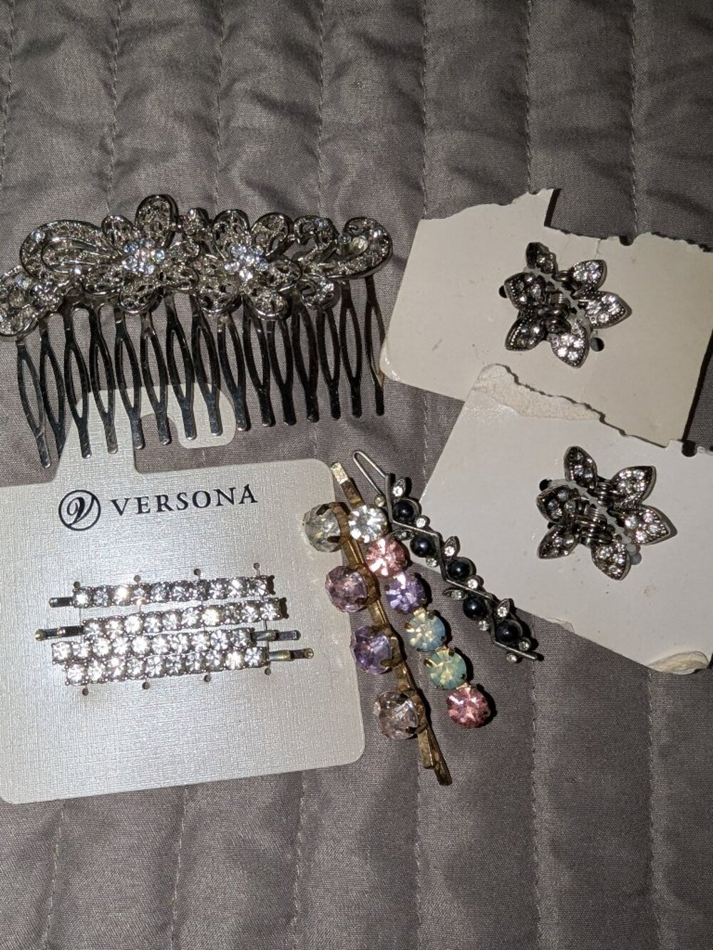$1 with Bundle ~ Rhinestone Hair Accessory Lot 6501